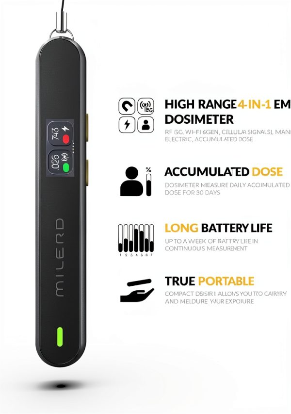 Milerd HiRange EMF Meter Light Black-2