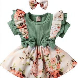 Reborn Doll Clothes TatuDoll Floral Romper 22‑24in-0