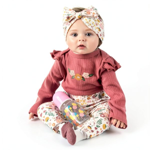 Pedolltree Reborn Doll Outfit Soft Cotton Dress-1