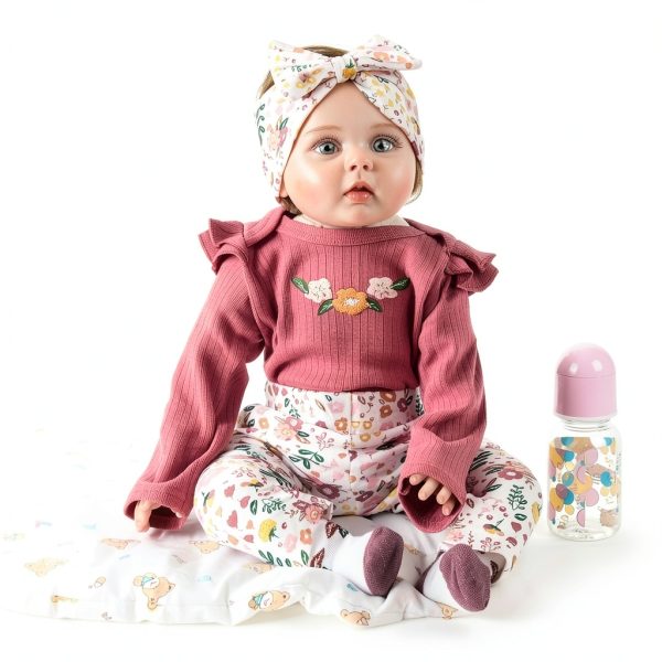 Pedolltree Reborn Doll Outfit Soft Cotton Dress-2