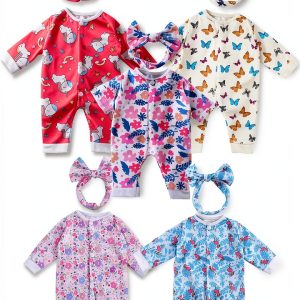 BABESIDE 10‑Piece Reborn Baby Doll Clothes Set with Matching Headbands-0