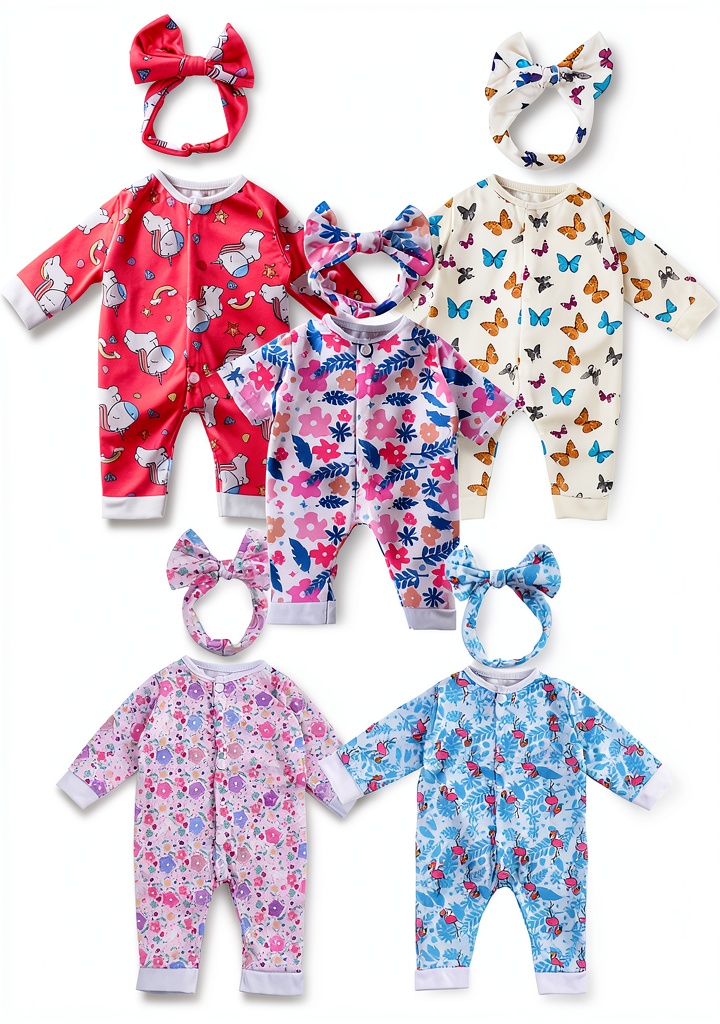 Installing BABESIDE 10‑Piece Reborn Baby Doll Clothes Set with Matching Headbands on a wooden desk