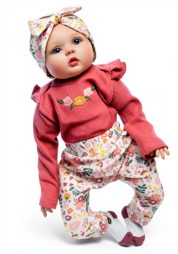 Pedolltree Reborn Doll Outfit Soft Cotton Dress-4