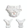 BABESIDE Reborn Doll Diapers Set 4 Patterns Soft Cloth 17-24in-2