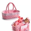 Babeside 8-Piece Baby Doll Set with Bassinet for 17-22 Inch Dolls-3