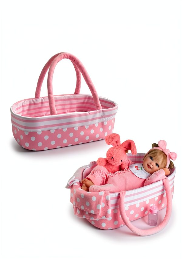 Babeside 8-Piece Baby Doll Set with Bassinet for 17-22 Inch Dolls-3
