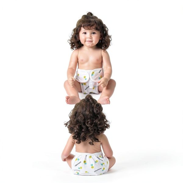 BABESIDE Reborn Doll Diapers Set 4 Patterns Soft Cloth 17-24in-3