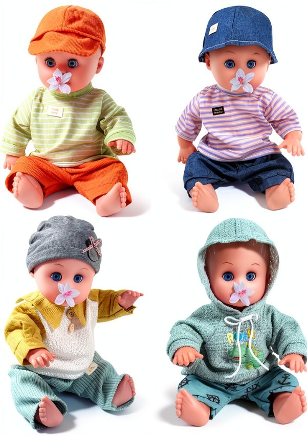 Fromeasy Doll Clothing Set 4‑Piece Outfit for Girls 3‑6 – Bright-7