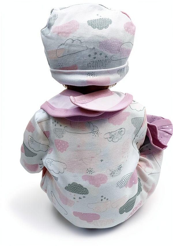 Babyfere Reborn Doll Clothing Set 22‑inch Girls Outfit 5‑Piece Cotton-5