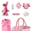 Babeside 8-Piece Baby Doll Set with Bassinet for 17-22 Inch Dolls-1