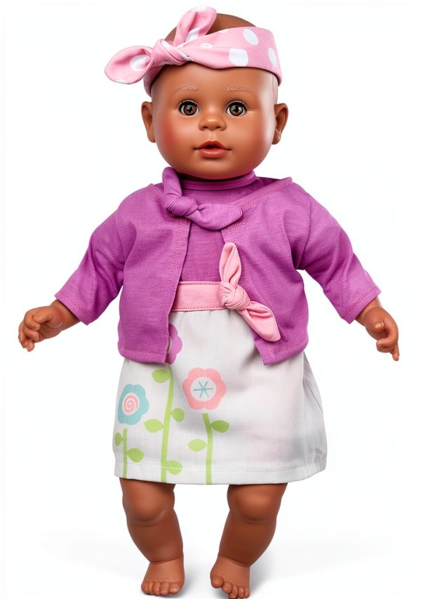 Melissa and Doug 6‑Piece Pink Purple Doll Outfit for 12‑18 Inch Dolls-7