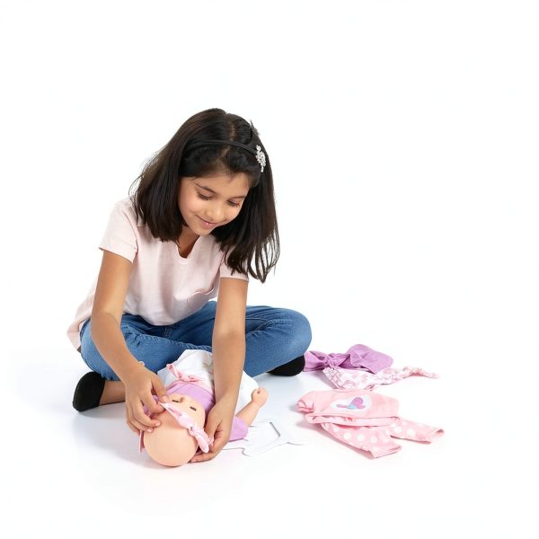 Melissa and Doug 6‑Piece Pink Purple Doll Outfit for 12‑18 Inch Dolls-3