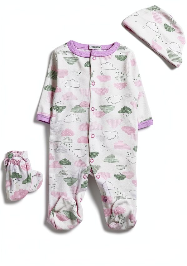 Babyfere Reborn Doll Clothing Set 22‑inch Girls Outfit 5‑Piece Cotton-1