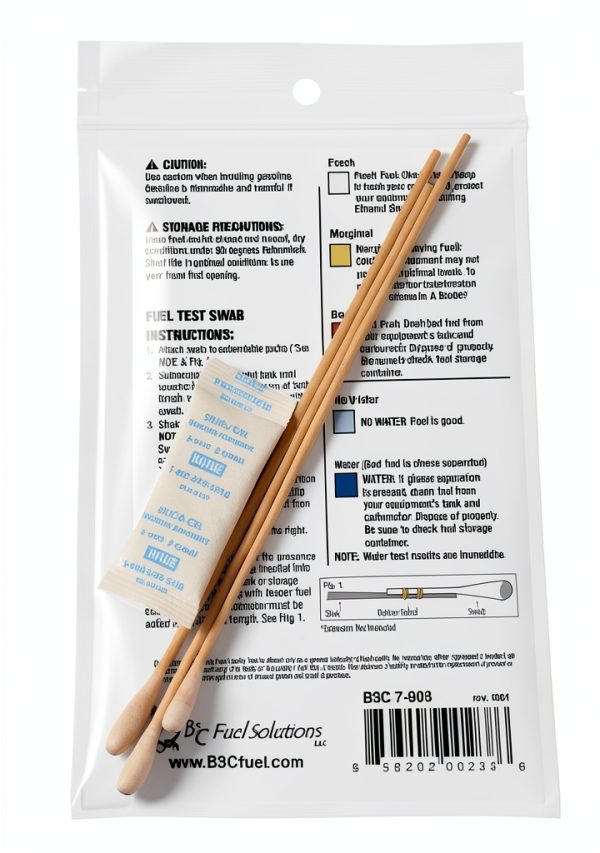 B3C Fuel Mechanic in a Bottle Gas Test Swabs 3 Pack Model 7-903-12-1-1