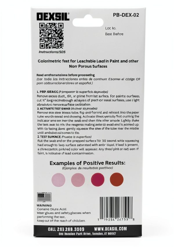 Dexsil Lead Test - 2 Pack Instant Lead Test Swabs-1