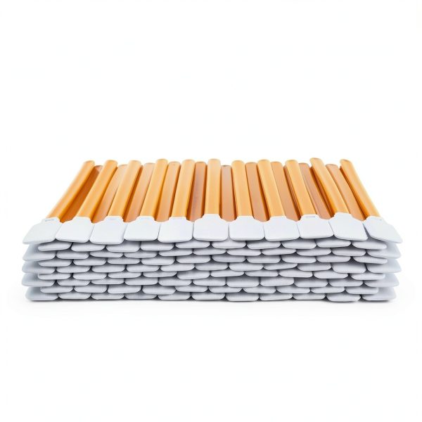 AAwipes 4.92" Lint Free Swabs (100 pcs, Large Flat Sqaure Head 13.5 mm/0.53", Orange, Polyester) Cleanroom Polyester Swabs Multi-Purpose Swab Sticks Microfiber Cleaning Swabs (A5125A)-0
