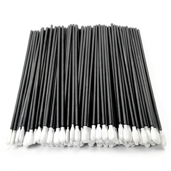 100pcs 6.45" Cleanroom Polyester Tip Long Cleaning Swabs with Flexible Paddle Head Cleaning for Optical Lens, Camera Sensors, Electronics, Groove Space and Hard-to-Reach Area CK-PS761B-0