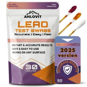 Lead Test Kit AHLOVIT Fast Accurate Swab for Paint, Dishes, Surfaces-0
